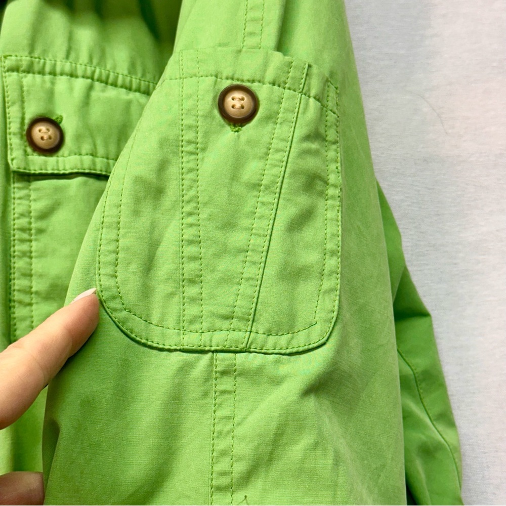 Talbots Lime Green Utility Jacket - Picture 7 of 11